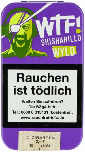WTF! SHISHARILLO WYLD 5 Shisharillos Zigarillo mit Shishatabak