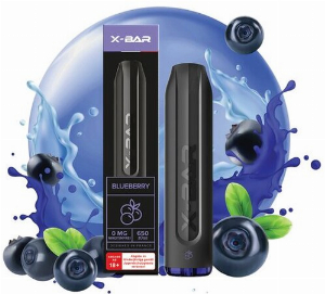 X-Bar Einweg E-Shisha Blueberry 20mg ca. 650 Züge