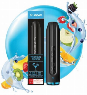 X-Bar Einweg E-Shisha Tropical Punch 0mg ca. 650 Züge