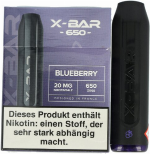 X-Bar Mini Einweg E-Zigarette Blueberry 20mg
