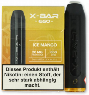 X-Bar Mini Einweg E-Zigarette Ice Mango 20mg
