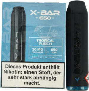 X-Bar Mini Einweg E-Zigarette Tropical Punch 20mg