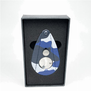 Xikar Xi2 Doppelklingen Cutter Edelstahl Camouflage (Flecktarn) blau  Limited Edition