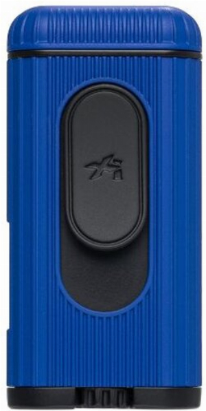 Xikar XKHD-1002 Hedron Single Jet-Flame Blau/Schwarz