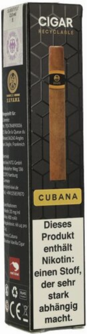XO Havana Einweg E-Zigarre Cubana 20mg
