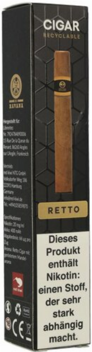 XO Havana Einweg E-Zigarre Retto 20mg