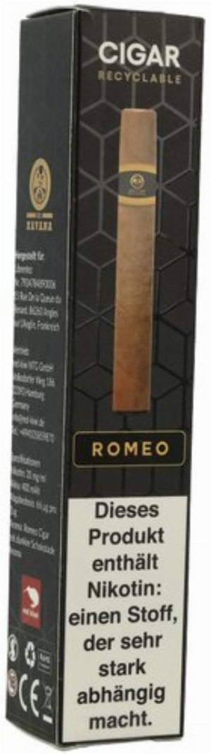 XO Havana Einweg E-Zigarre Romeo 20mg
