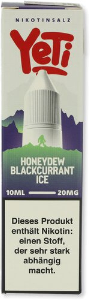 Yeti Honeydew Blackcurrant Ice Nikotinsalz Liquid Overdosed 20mg