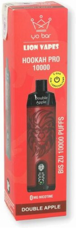 Yo Bar X Lion Vapes Double Apple Einweg E-Zigarette 0mg