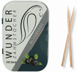 Zahnstocher mit Geschmack Blueberry 100 Stück