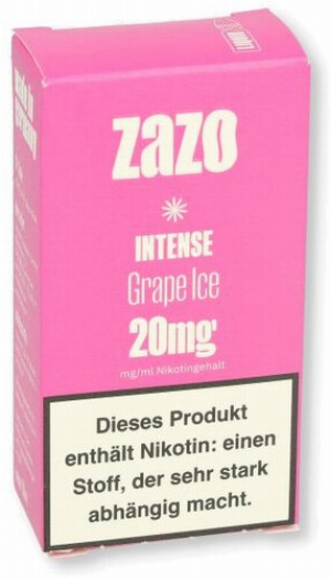 ZAZO INTENSE Nikotinsalz Liquid Grape Ice 10ml 20mg