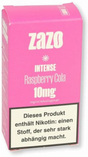 ZAZO INTENSE Nikotinsalz Liquid Raspberry Cola 10ml 10mg