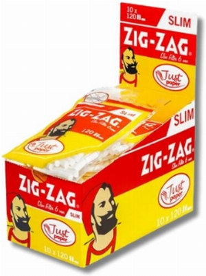 Zig-Zag Just paper Slim Filter 6mm 120 Stk.