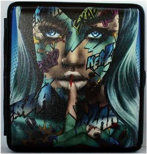 Angelo Girl Zigaretten Etui 20er - Motiv 03 - Psst
