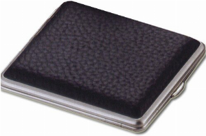 Zigaretten-Etui Kunstleder schwarz