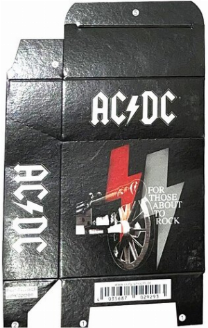 Zigaretten-Faltschachtel AC/DC Kanonen Motiv 25er
