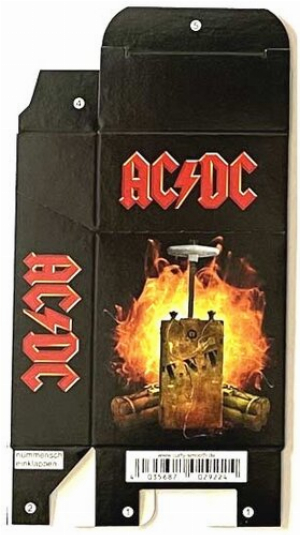 Zigaretten-Faltschachtel ACDC TNT Motiv 20er
