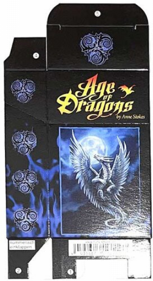Zigaretten-Faltschachtel Age of Dragons Blau 20er
