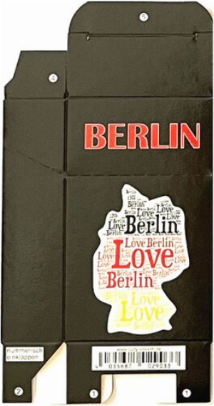 Zigaretten-Faltschachtel Berlin Love Motiv 20er