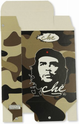 Zigaretten-Faltschachtel Che Braun Motiv 25er