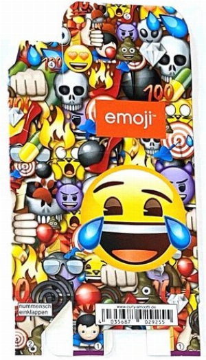 Zigaretten-Faltschachtel emoji lachen Motiv 20er
