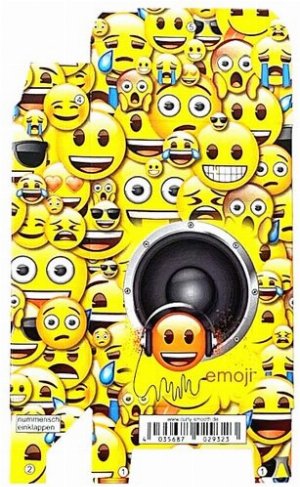 Zigaretten-Faltschachtel Emoji Musik Motiv 25er