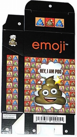 Zigaretten-Faltschachtel Emoji Poo Motiv 25er