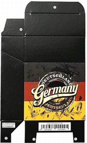 Zigaretten-Faltschachtel Germany Flagge Motiv 25er