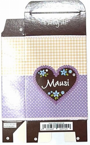 Zigaretten-Faltschachtel I mog di Mausi Motiv 25er