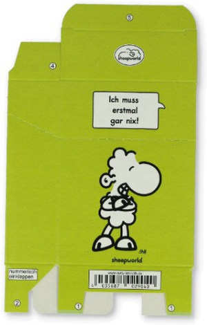 Zigaretten-Faltschachtel sheepworld Erstmal nix 25er