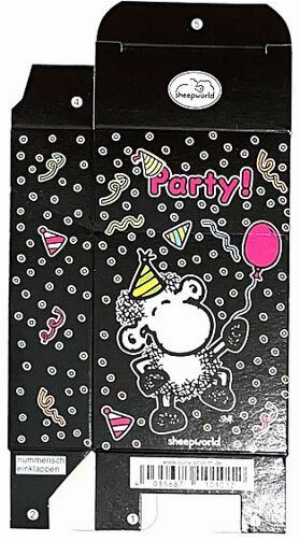 Zigaretten-Faltschachtel sheepworld Party Motiv 25er