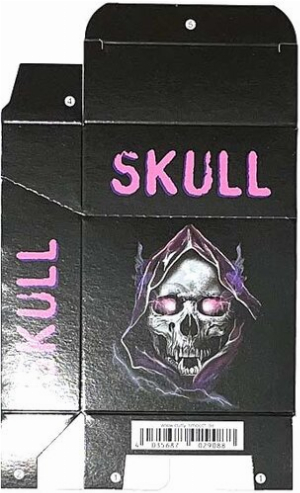 Zigaretten-Faltschachtel Skull Rosa Motiv 25er