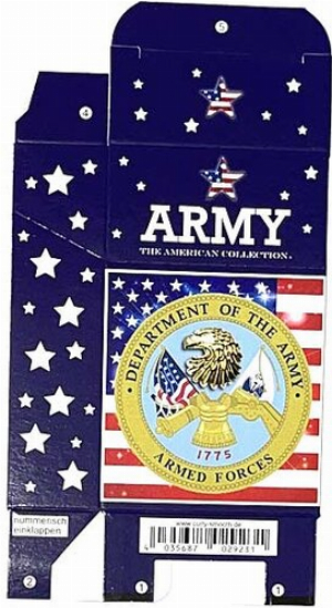 Zigaretten-Faltschachtel USA Army Motiv 20er