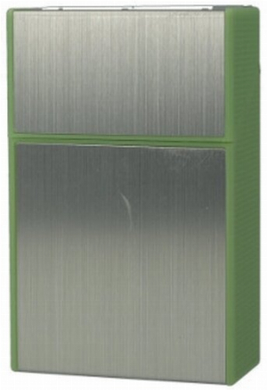 Zigarettenbox Angelo Glow in the Dark silber