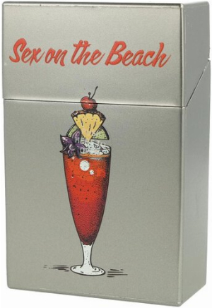 Zigarettenbox Champ Coktail Sex on the Beach Silber Nr.4