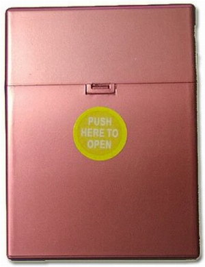 Zigarettenbox Kunststoff 30er Clic Boxx Kupferrot