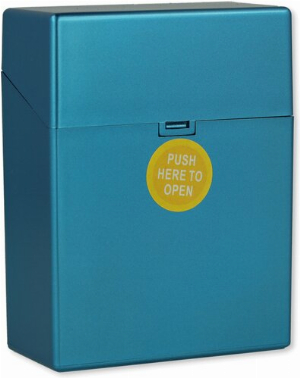 Zigarettenbox Kunststoff 30er Clic Boxx dunkelblau