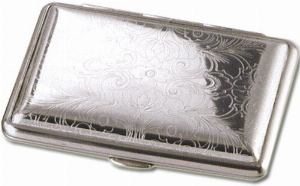 Zigarettenetui Chrom poliert Venezian