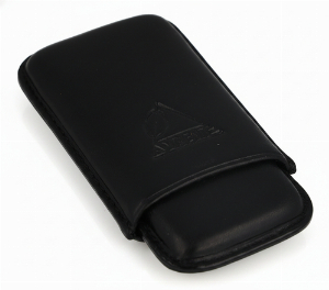 Zigarettenetui für ca. 4 Zigaretten Leder Schwarz