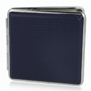 Zigarettenetui Kunstleder Diamond Blau
