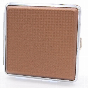 Zigarettenetui Kunstleder Diamond Braun