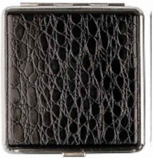 Zigarettenetui Kunstleder schwarz Nr.1