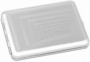 Zigarettenetui Metall 18er 100 mm Nickel chrom poliert Rechtecke