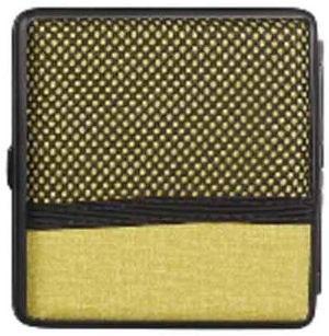 Zigarettenetui mit Netzfach außen hellgrün