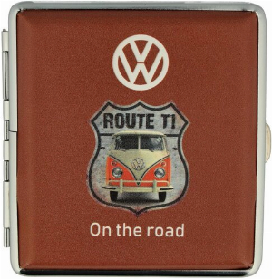 Zigarettenetui VW Route T1  On the road hellbraun
