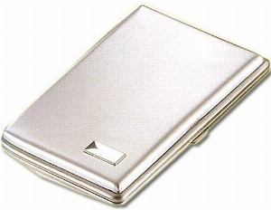 Zigarren-Etui Nickel 5er mit Gravur Feld