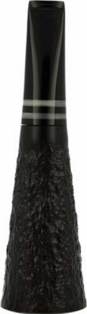 Zigarrenspitze Bruyere Tromba rustik schwarz 22mm Bohrung