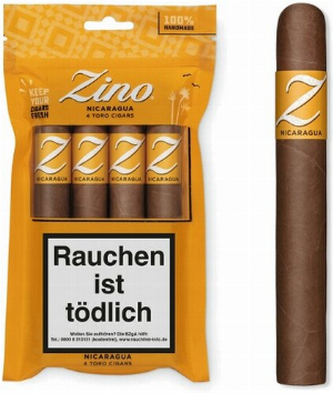 ZINO Nicaragua Toro Zigarren 4 Stück im Humibag