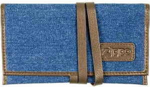 ZIPPO Drehertasche KS Jeans/Lederoptik Mocca 