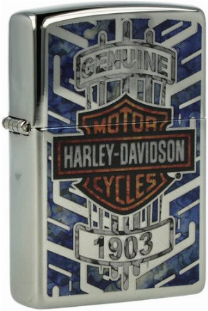 Zippo Feuerzeug 250 Harley Davidson Chrom